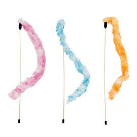 Duvo+ Cat Toy: Cat Fishing Rod with Tail, 47 cm