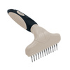 Over Zoo Cross-Comb with Rotating Teeth for Detangling and Grooming