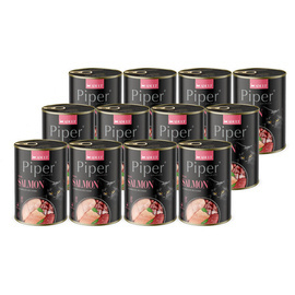 Piper Animals Wet Cat Food with Salmon, 12-Pack (400 g each)