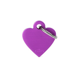 MyFamily Basic Small Purple Heart Address Tag