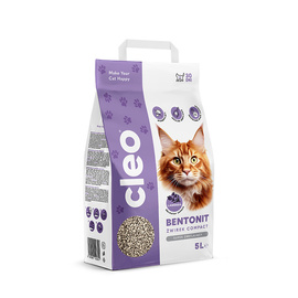 Cleo Bentonite Cat Litter COMPACT Lavender 5 l