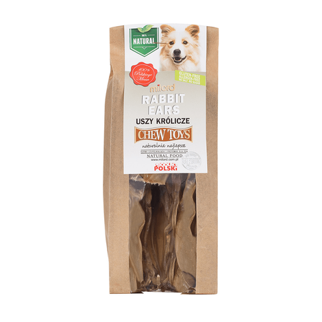 Milord Dog Chew Toy: Rabbit Ears (Fur-Free), 150 g