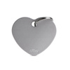 MyFamily Basic Address Tag - Large Gray Heart