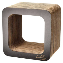 ECO Cat Scratching Post Tunnel with Wooden Front