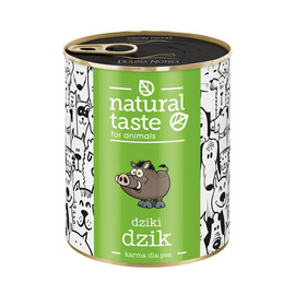 Natural Taste Wild Boar Wet Dog Food – Wild Boar Meal, 800 g