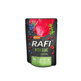 Rafi Wet Food for Adult Dogs of All Breeds with Venison, 300 g pouch