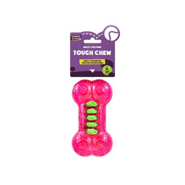 Cooper &amp; Pals Dog Teether with Nubs, Pink, 14 cm