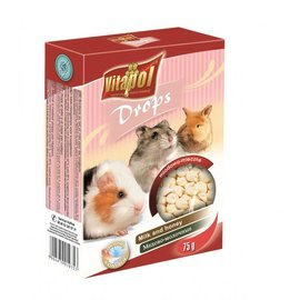 Vitapol Dropsy Milk and Honey Rodent Snacks, 75 g