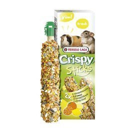 2 sticks of citrus fruit for guinea pigs and chinchillas — Versele Laga Crispy Sticks Guinea Pigs-Chinchillas Citrus Fruit 110g