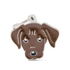 Engraved ID Tag for a Chocolate Labrador