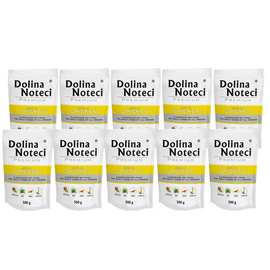 Dolina Noteci Premium Wet Dog Food, Rich in Chicken, 10 x 500 g Pack