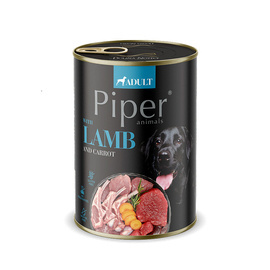 Piper Animals Wet Dog Food with Lamb and Carrots, 400 g
