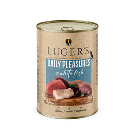 Luger's Daily Pleasures Wet Cat Food with White Fish, 400 g