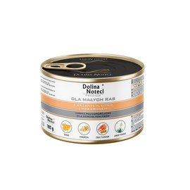 Dolina Noteci Premium Wet Dog Food for Small Breeds with Pheasant, Pumpkin, and Pasta, 185 g can