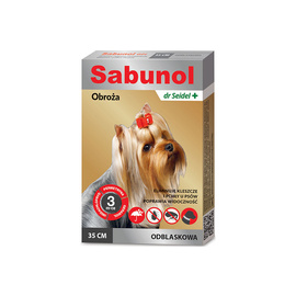 Sabunol Reflective Flea and Tick Collar for Dogs, 35 cm