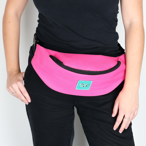 Spółka Zoo Design Spacious fabric fanny pack. Color: Pink