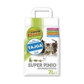 Super Pinio Taiga Clumping Cat Litter (Crushed), 7 L