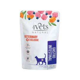 4Vets Natural Gastro Intestinal Wet Cat Food for Cats with Gastric Issues, 85 g
