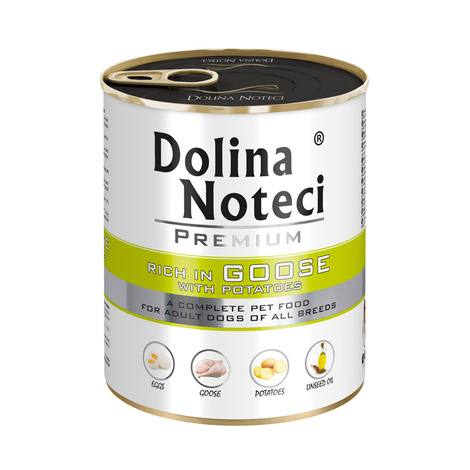 Dolina Noteci Premium Wet Dog Food, Rich in Goose with Potatoes, 800 g Can
