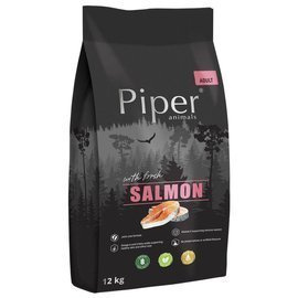 Piper Animals Dry Dog Food with Salmon, 12 kg