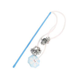 Buba Christmas Cat Toy: Fishing Rod with Snowflakes