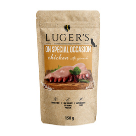 Luger's On Special Occasion Wet Dog Food: Chicken with Spinach, 150 g