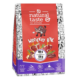 Natural Taste "Raging Bull" Dry Dog Food, 1 kg
