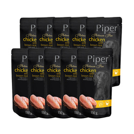 Piper Platinum Pure Wet Dog Food—Chicken with Rice, 10 x 150 g Pack