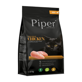 Piper Animals Dry Cat Food with Fresh Chicken, 3 kg