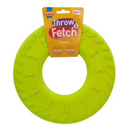 Cooper &amp; Pals Green Dog Frisbee Toy, 24.5 cm
