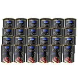 Piper Animals Senior Wet Dog Food with Lamb and Zucchini, 24 x 400 g Set