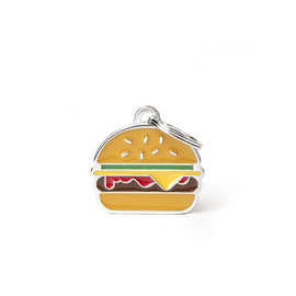 Engraved ID Tag for Dogs and Cats: "Burger"