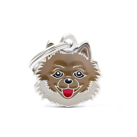 Engraved Name Tag for a Pomeranian Dog