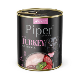 Piper Animals Wet Dog Food with Turkey and Broccoli, 800 g