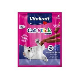 Vitakraft Stick Mini Cat Treats: Cod with Saithe, 3 pieces