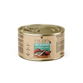 Luger's Daily Pleasures Wet Cat Food with Trout and Sardines, 185 g