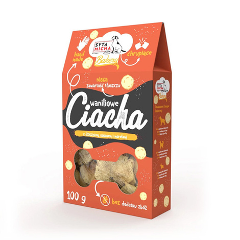 Syta Micha Bakery Vanilla Dog Treats with Venison, Coconut, and Apricots, 100 g