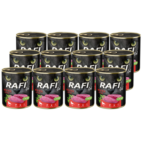 Rafi Cat Adult Wet Cat Food with Chicken, 400 g