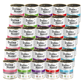 Dolina Noteci Premium Mix Wet Dog Food, 5 Flavors (No Fish or Poultry), 30 x 800 g Set