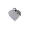 MyFamily Basic Small Gray Heart Address Tag