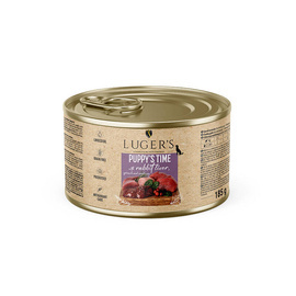 Luger's Puppy's Time Wet Dog Food for Puppies with Rabbit Liver, Spinach, and Cranberries, 185 g