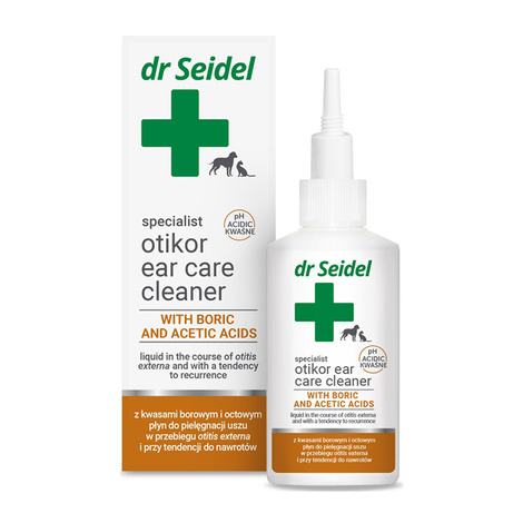 Dr. Seidel Otikor Ear Care Solution for Dogs and Cats, 75 ml