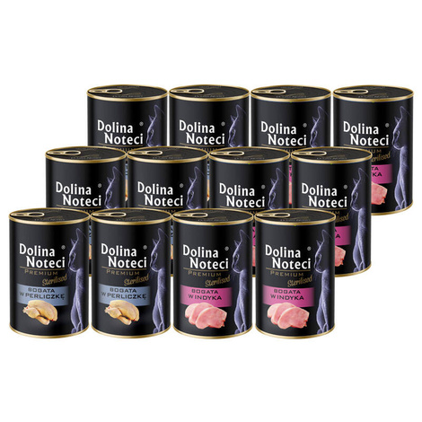 Dolina Noteci Premium Mix Wet Cat Food for Spayed Cats, 12 x 400 g