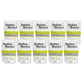 Dolina Noteci Premium Wet Dog Food, Rich in Goose with Potatoes, 10 x 500 g Set