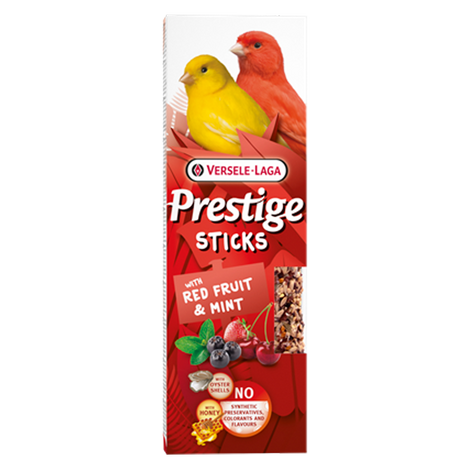 Versele Laga Prestige Sticks Seed Sticks with Red Berries and Mint for Canaries, 60 g