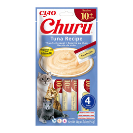 Inaba Cat Churu Senior Treats for Senior Cats with Tuna, 4 x 14 g