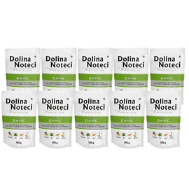 Dolina Noteci Premium Wet Dog Food, Rich in Venison, 10 x 500 g Set