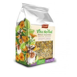 Vitapol Vita Herbal Treat for Rodents and Rabbits—Calendula Flowers, 40 g