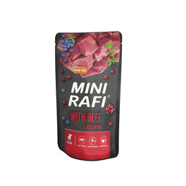 Mini Rafi Wet Dog Food with Beef, 150 g