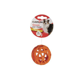 Camon Hollow Rubber Ball Dog Toy, 6.3 cm